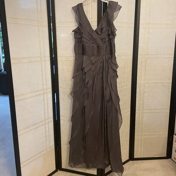 Adrianna Papell Occasions Tiered Chiffon Gown - Picture 2 of 8